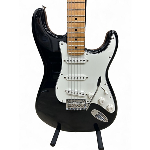 Used Fender Player Stratocaster Black Solid Body Electric Guitar