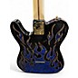Used 2015 Fender Artist Series James Burton Telecaster BLUE FLAME Solid Body Electric Guitar