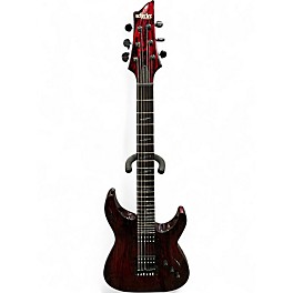 Used Schecter Guitar Research C-1 Silver Mountain blood moon Solid Body Electric Guitar