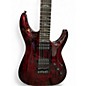 Used Schecter Guitar Research C-1 Silver Mountain blood moon Solid Body Electric Guitar
