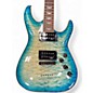 Used Schecter Guitar Research Omen Extreme 6 Ocean Blue Burst Solid Body Electric Guitar