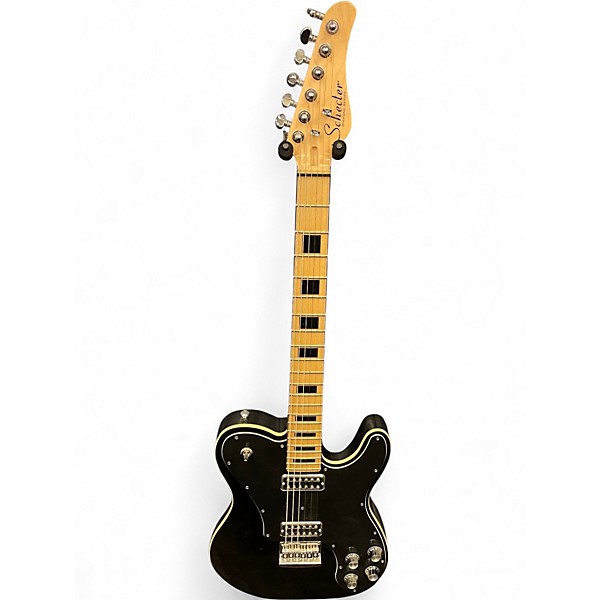 Used Schecter Guitar Research Diamond Series PT BLACK Solid Body Electric Guitar