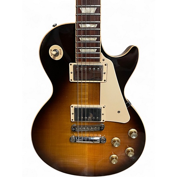 Used Gibson Les Paul Traditional 2 Tone Sunburst Solid Body Electric Guitar