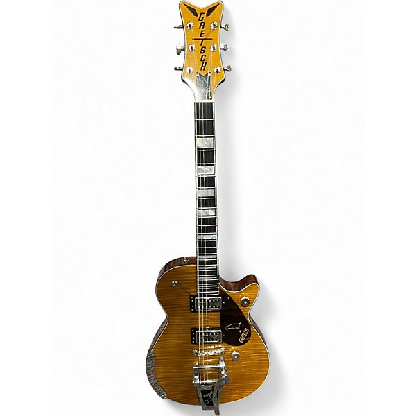 Used Gretsch Guitars G6134TFM Nigel Hendroff Signature Amber Flame Solid Body Electric Guitar