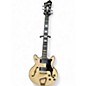 Used Hagstrom ALVAR White Blonde Hollow Body Electric Guitar thumbnail