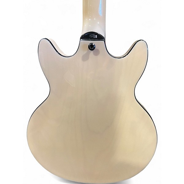 Used Hagstrom ALVAR White Blonde Hollow Body Electric Guitar