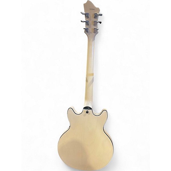 Used Hagstrom ALVAR White Blonde Hollow Body Electric Guitar