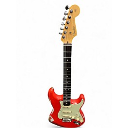Used Fender American Standard Stratocaster Flat Red Solid Body Electric Guitar