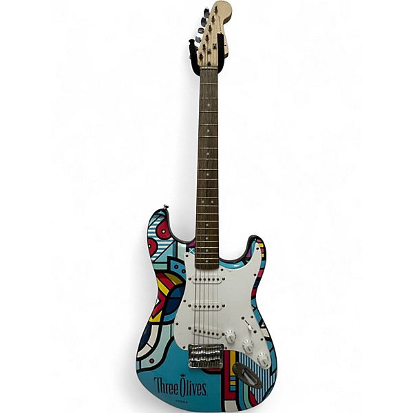 Used Squier Bullet Stratocaster Blue Solid Body Electric Guitar