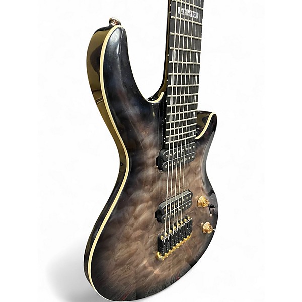 Used ESP JR608 2016 Faded Blue Sunburst Solid Body Electric Guitar