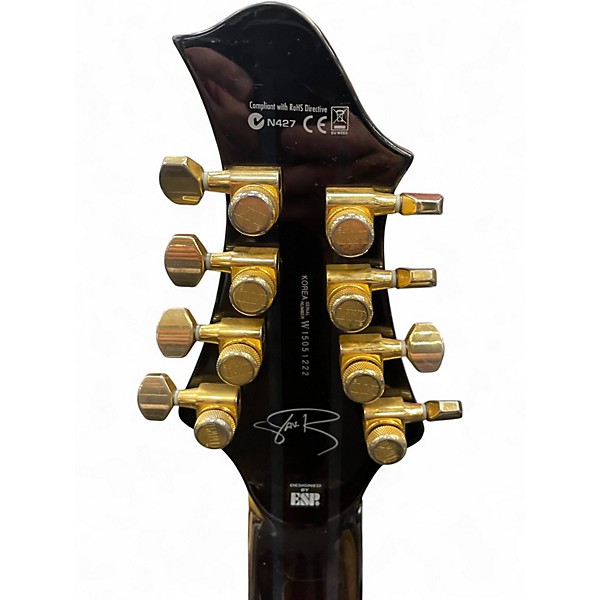 Used ESP JR608 2016 Faded Blue Sunburst Solid Body Electric Guitar