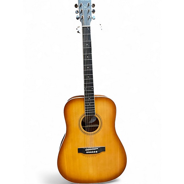 Used Nashville Guitar Works d10eb 2 Color Sunburst Acoustic Guitar