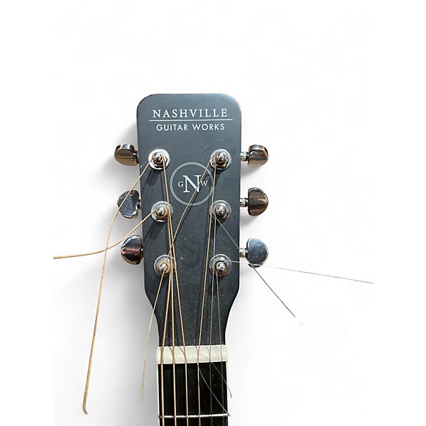Used Nashville Guitar Works d10eb 2 Color Sunburst Acoustic Guitar