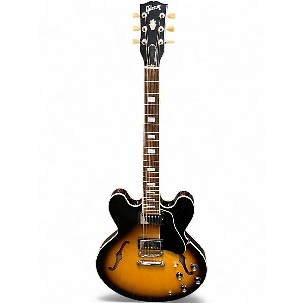 Used Gibson 1963 ES335 Block Reissue Tobacco Burst Hollow Body Electric Guitar