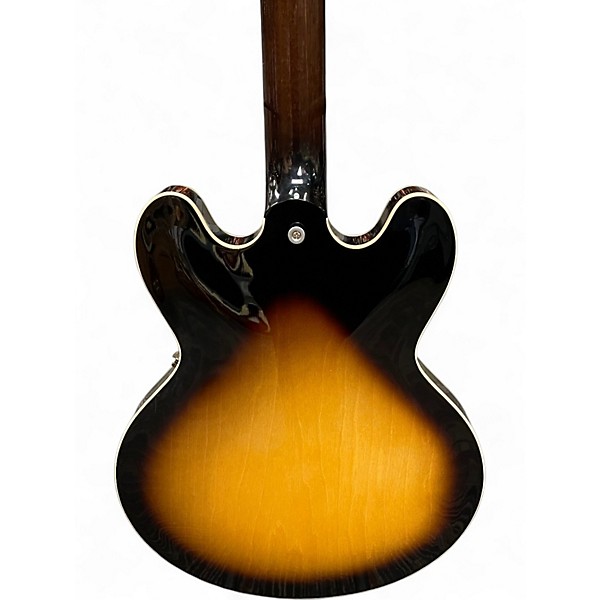 Used Gibson 1963 ES335 Block Reissue Tobacco Burst Hollow Body Electric Guitar