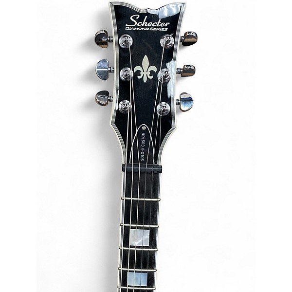 Used Schecter Guitar Research Solo II Custom Trans Black Solid Body Electric Guitar