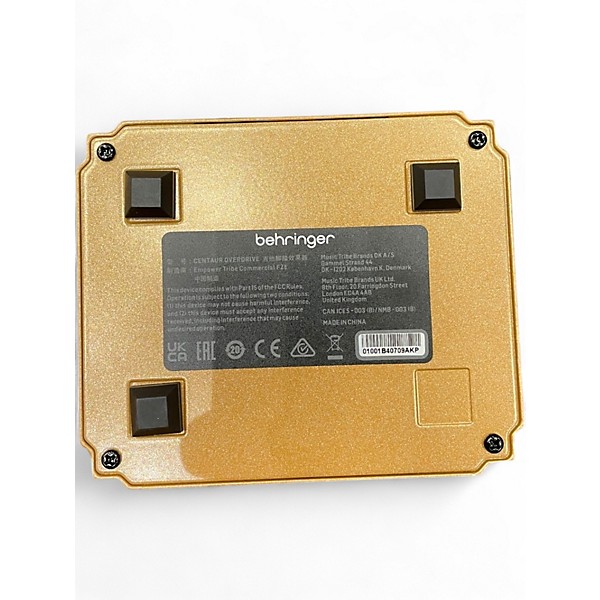 Used Behringer CENTAUR OVERDRIVE Effect Pedal