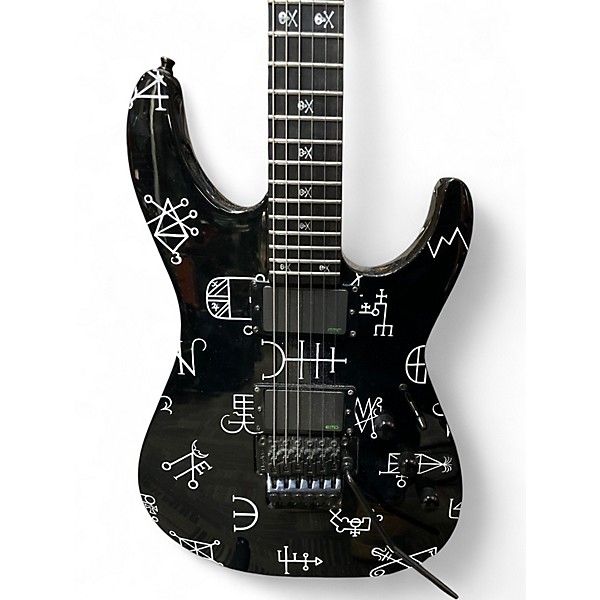 Used ESP LTD KIRK HAMMETT DEMONOLOGY BLACK Solid Body Electric Guitar