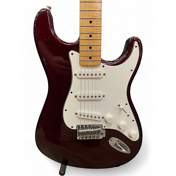 Used Fender Standard Stratocaster OX BLOOD Solid Body Electric Guitar