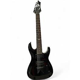 Used Dean  CUSTOM 750X 7-STRING Black Solid Body Electric Guitar