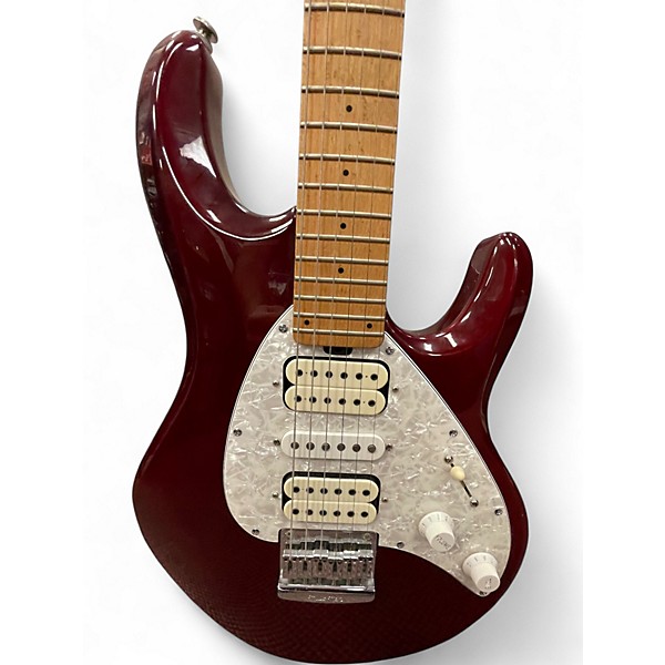 Used Ernie Ball Music Man Silhouette Standard Candy Apple Red Solid Body Electric Guitar