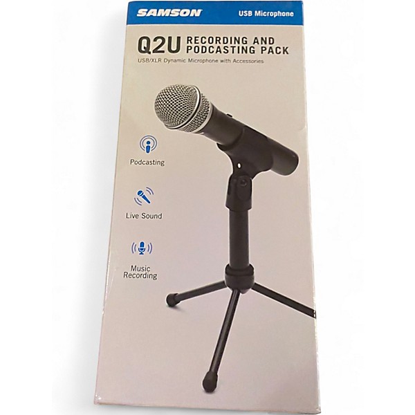 Used Samson Q2U USB Microphone