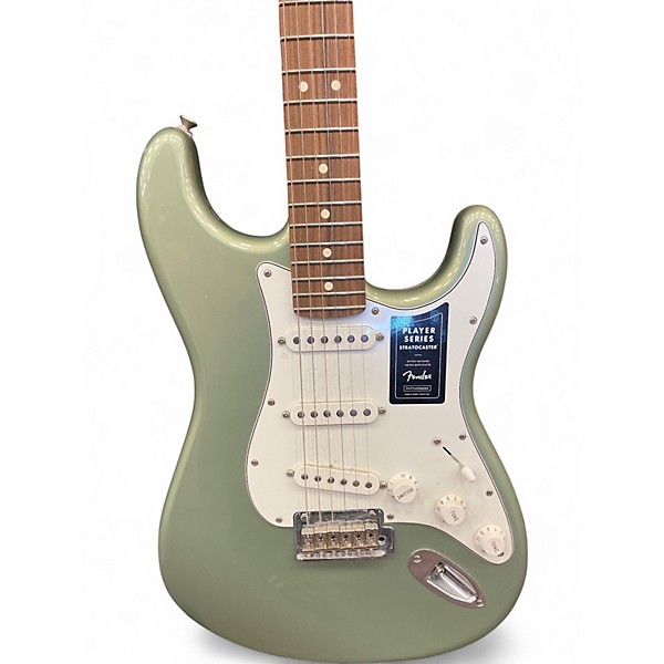 Used Fender Player Stratocaster Sage Green Metallic Solid Body Electric Guitar