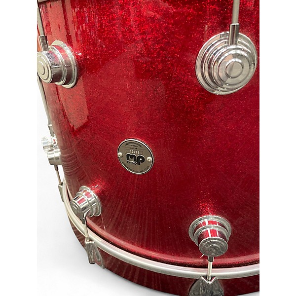 Used DW 3 Piece Collector's Series red sparkle Drum Kit