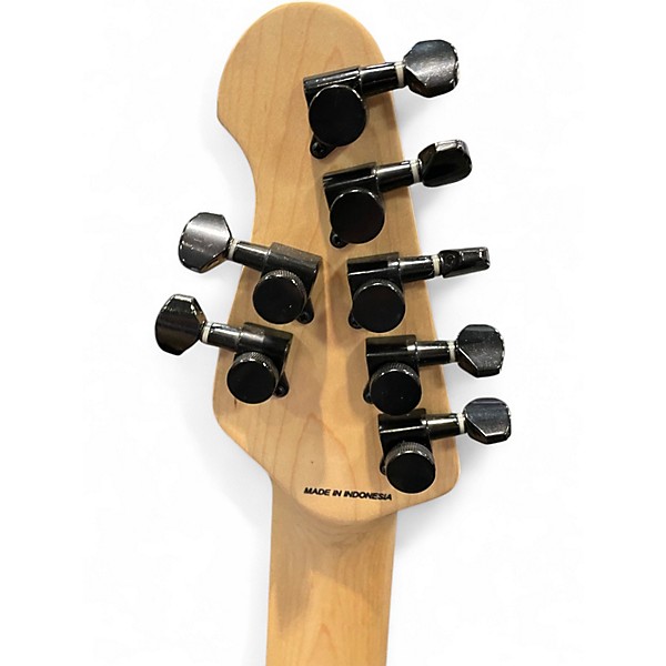 Used Sterling by Music Man JP70 John Petrucci Signature Stealth Black Solid Body Electric Guitar