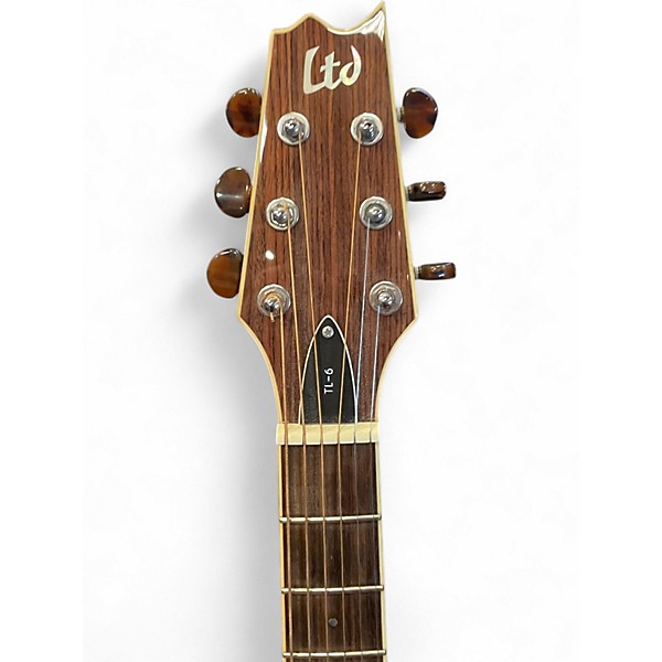 Used ESP LTD TL6 Black Acoustic Electric Guitar