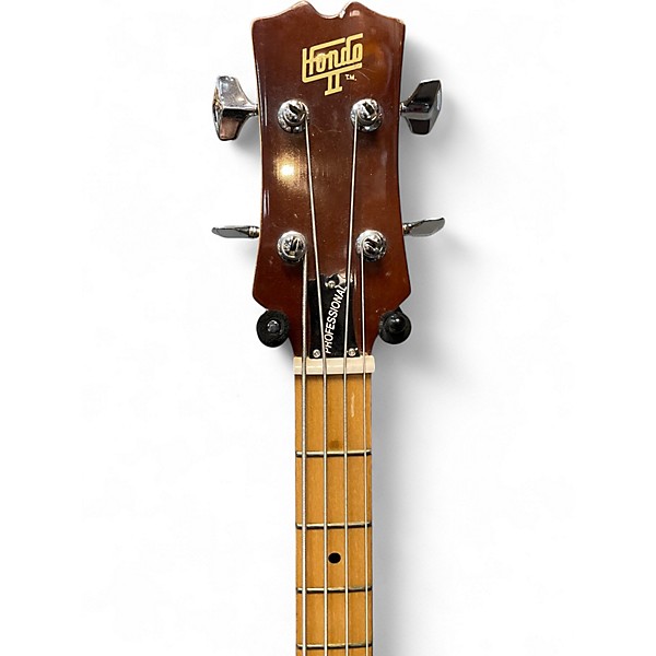 Vintage 1986 Hondo hd1016 Natural Electric Bass Guitar