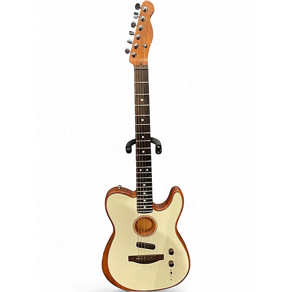 Used Fender Acoustasonic Player Telecaster CREAM Acoustic Electric Guitar