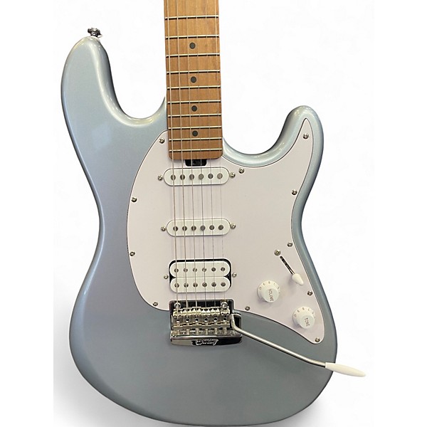 Used Sterling by Music Man Cutlass CT50 Firemist Silver Solid Body Electric Guitar