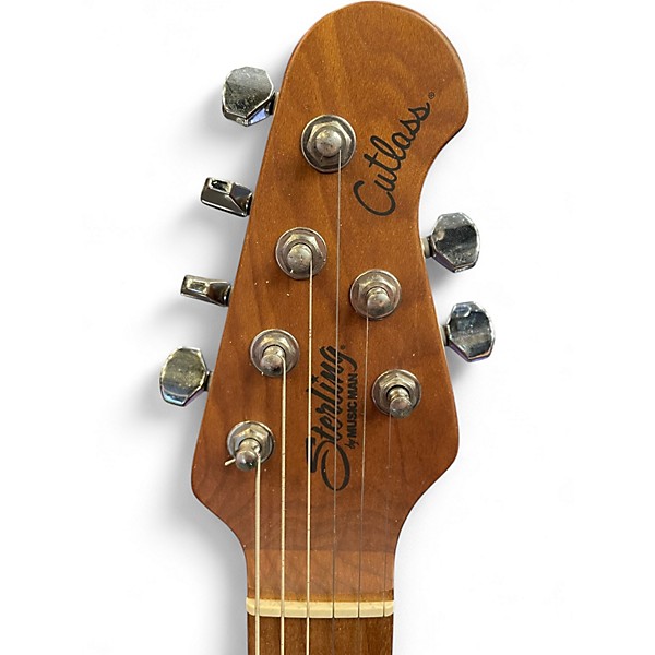 Used Sterling by Music Man Cutlass CT50 Firemist Silver Solid Body Electric Guitar