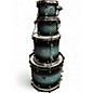 Used Mapex 4 Piece Saturn V Exotic  Deep Sea Blue  Drum Kit