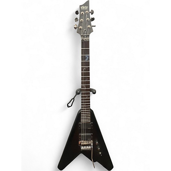 Used Schecter Guitar Research Damien B2 Stealth Black Solid Body Electric Guitar