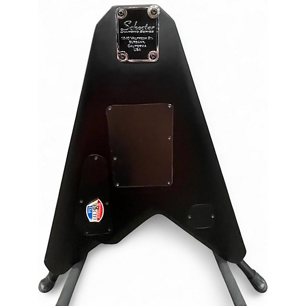 Used Schecter Guitar Research Damien B2 Stealth Black Solid Body Electric Guitar