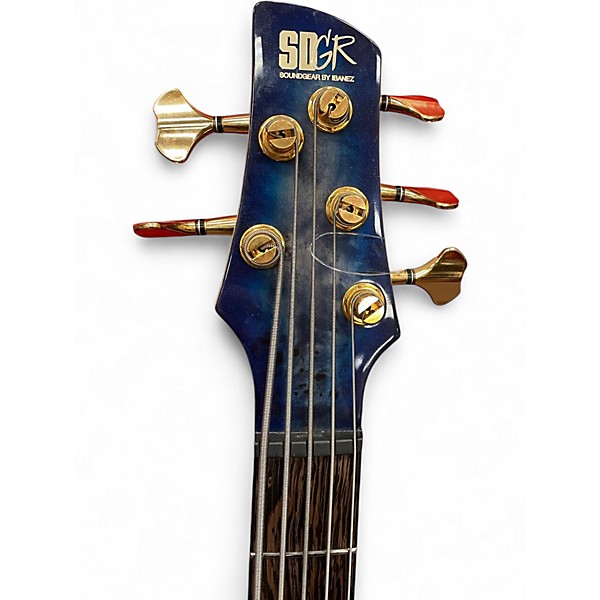 Used Ibanez SR2605 PREMIUM Cerulean Blue Electric Bass Guitar