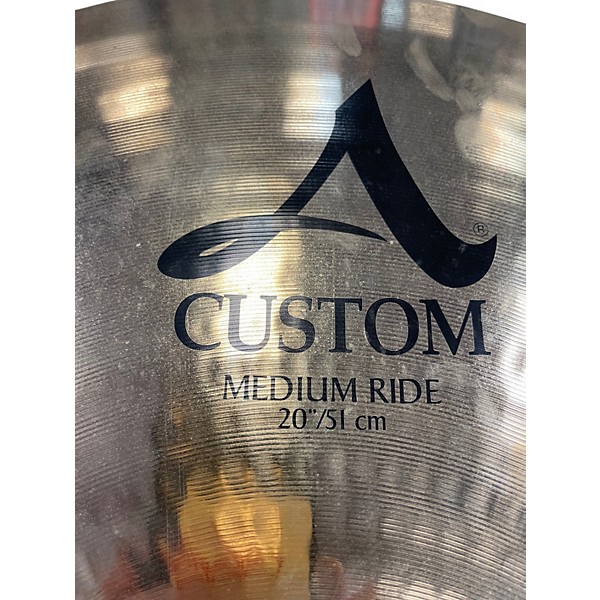 Used Zildjian 20in A Custom Medium Ride Cymbal