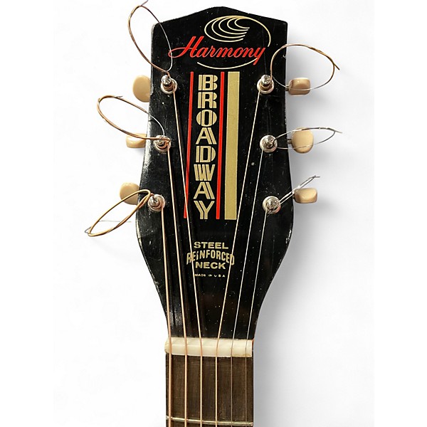 Vintage 1969 Harmony  Broadway 2 Color Sunburst Acoustic Guitar
