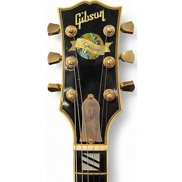 Used 2007 Gibson Les Paul Supreme Trans Amber Solid Body Electric Guitar