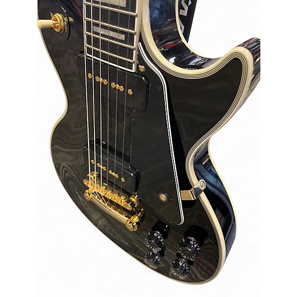 Used Epiphone Les Paul Custom Black Solid Body Electric Guitar