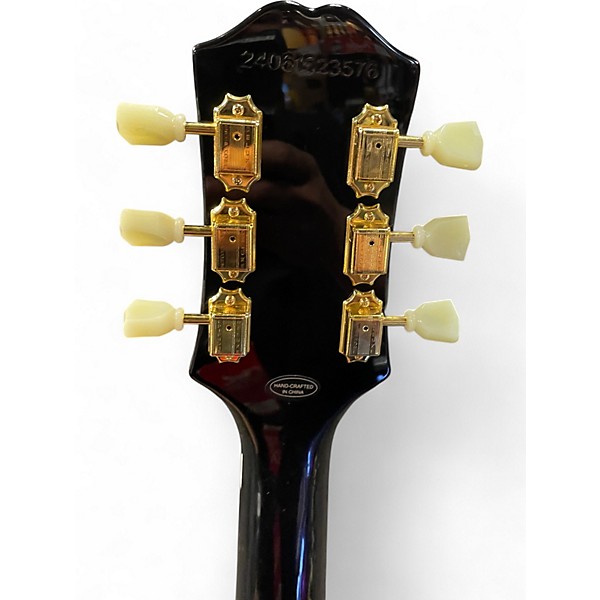 Used Epiphone Les Paul Custom Black Solid Body Electric Guitar