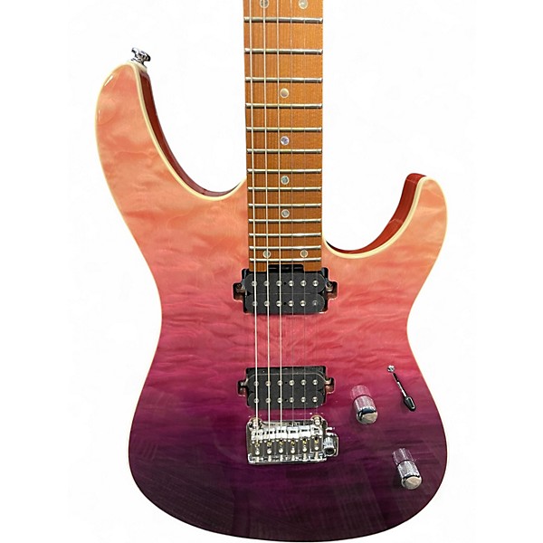 Used Shijie TM-5 Alfalfa Purple Solid Body Electric Guitar