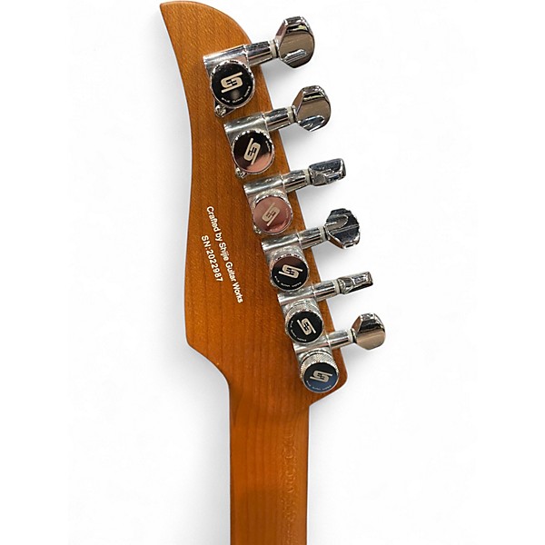 Used Shijie TM-5 Alfalfa Purple Solid Body Electric Guitar