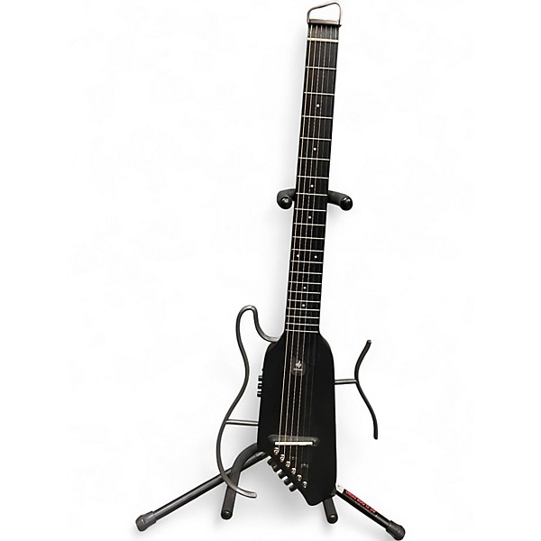 Used Donner HUSH-1 Black Acoustic Electric Guitar