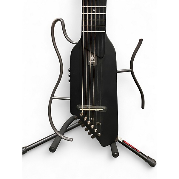 Used Donner HUSH-1 Black Acoustic Electric Guitar