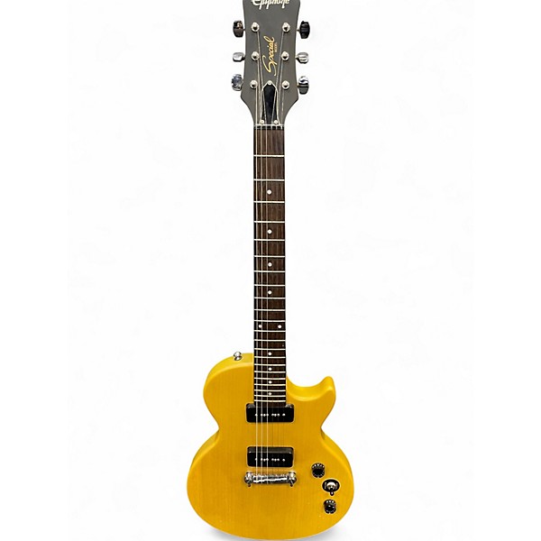 Used Epiphone Les Paul Special P90S Worn TV Yellow Solid Body Electric Guitar