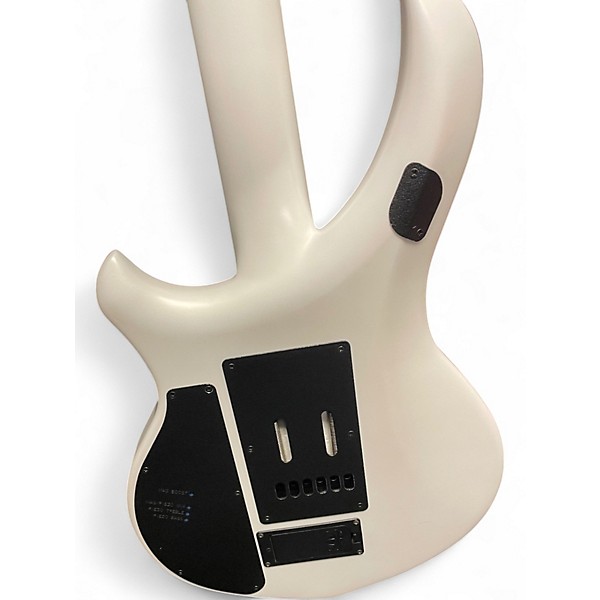 Used 2016 Ernie Ball Music Man Majesty GLACIAL FROST EBONY Solid Body Electric Guitar