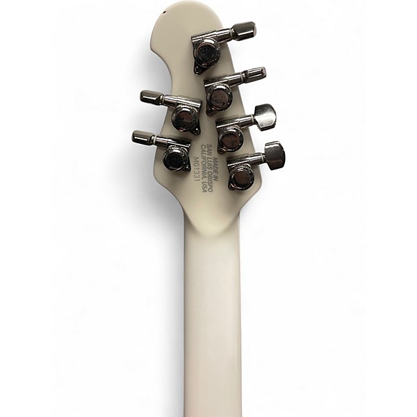 Used 2016 Ernie Ball Music Man Majesty GLACIAL FROST EBONY Solid Body Electric Guitar